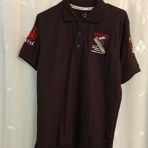 Men's Black Beretta Polo NWOT